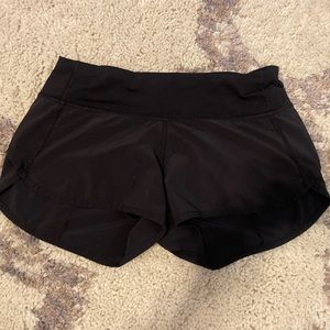 Lululemon black speed up shorts!